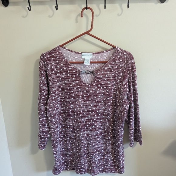 Rebecca Malone Polka Dot Blouse - Picture 1 of 3